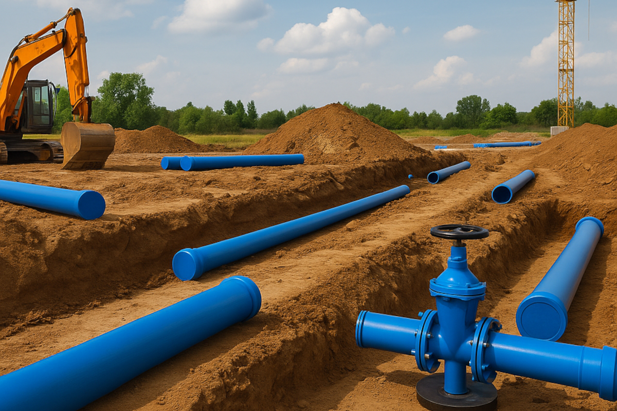 Budowa sieci i przyłączy wodociągowych