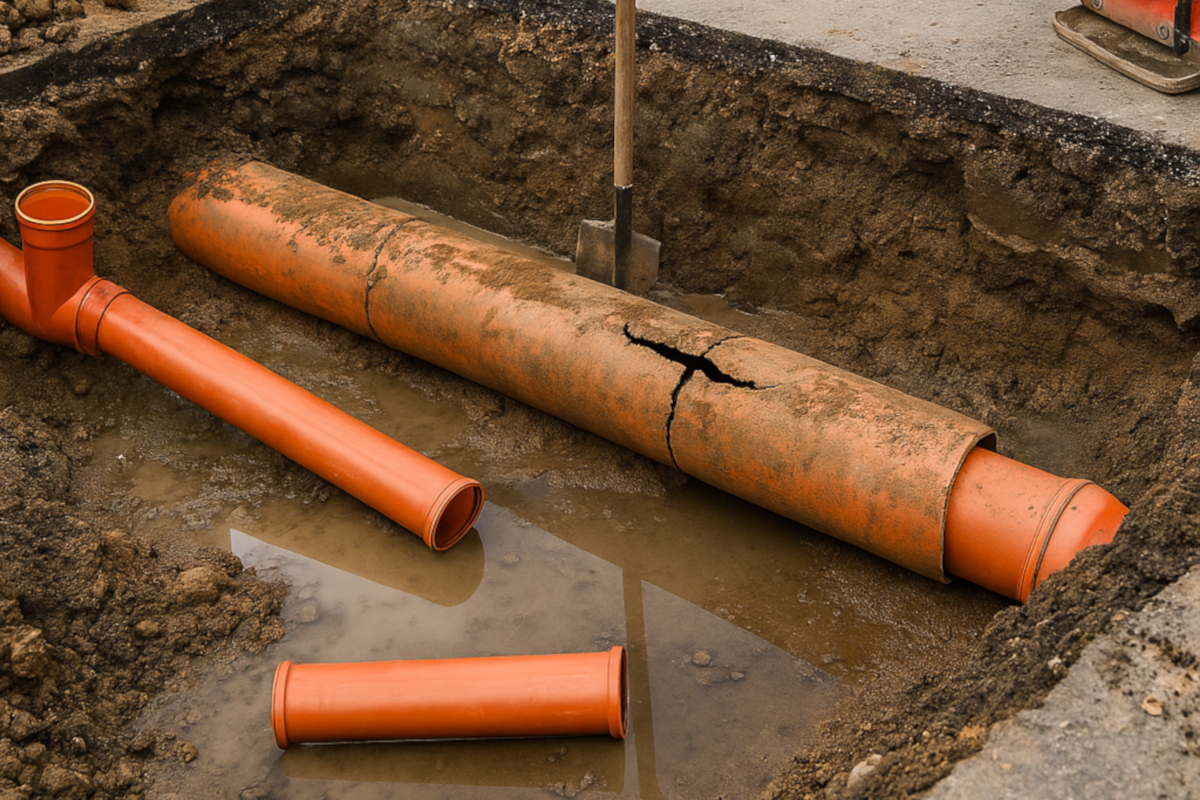 Naprawy uszkodzonych sieci kanalizacyjnych