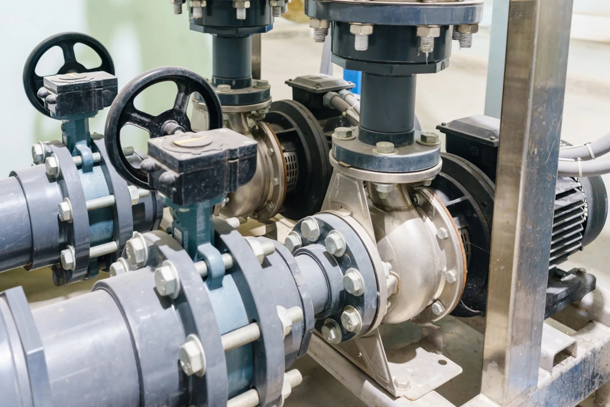 Montaż przepompowni kanalizacji sanitarnej i deszczowej